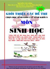 Tài liệu Giới thiệu các đề thi chọn học sinh giỏi cấp tỉnh khối Lớp 9 - Môn Sinh học